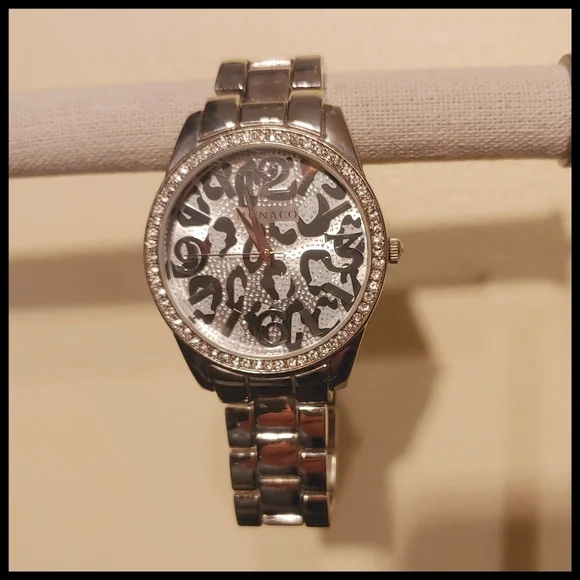 Monaco Animal Print Statement Watch - Picture 1 of 7